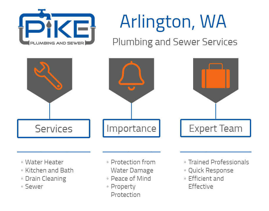 Image of Arlington, WA Plumbing Services Infographic