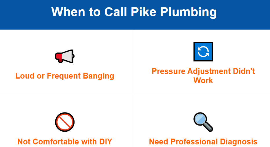 Banging Pipes When To Call Pike Plumbing