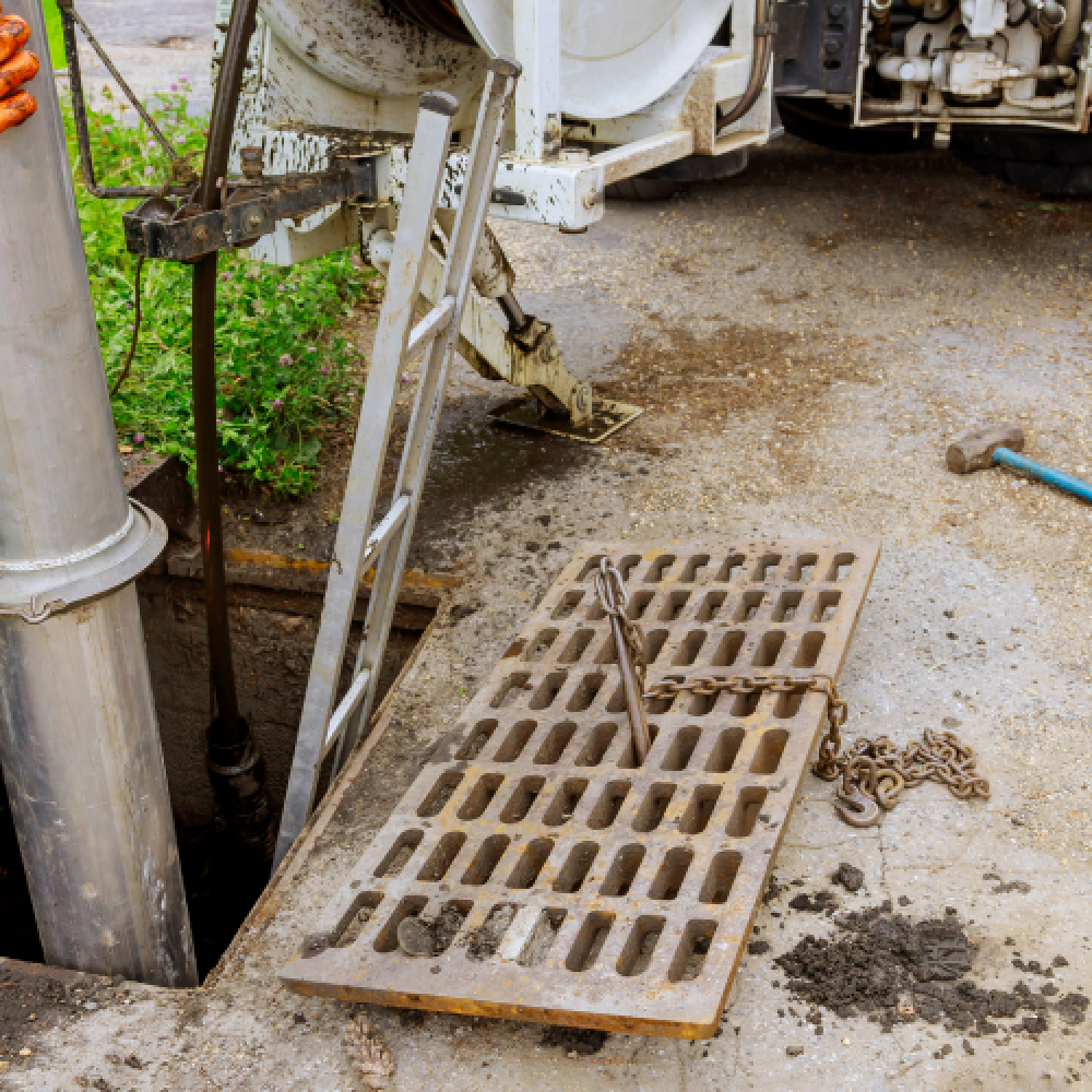 image of sewer being cleaned in washington state