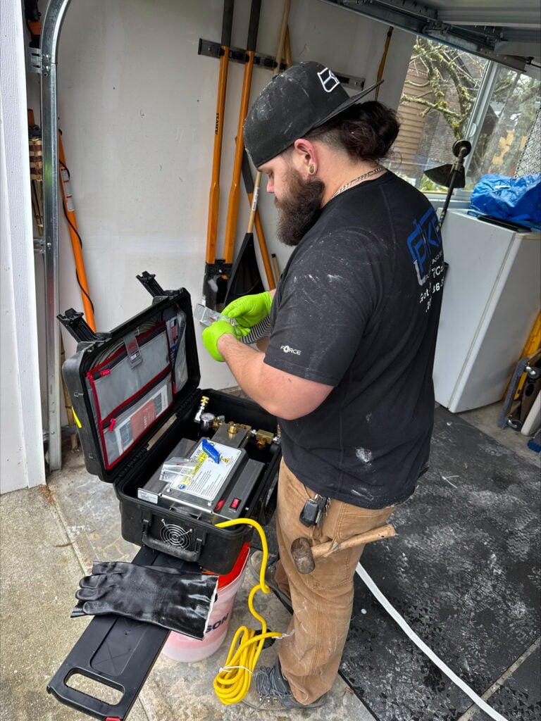 Pike Plumbing & Sewer Team making plumbing repair in Seattle